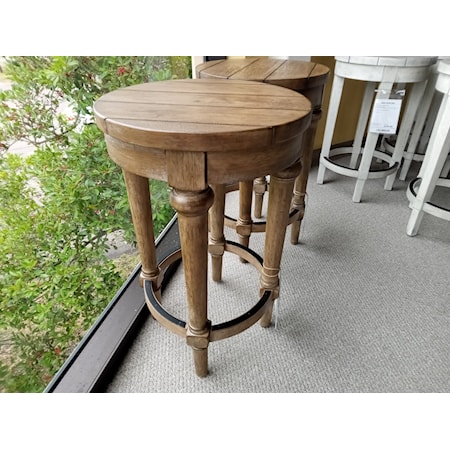 LEGACY FURNITURE- CAMDEN HEIGHTS COLLECTION- COUNTER STOOL
POPLAR SOLIDS WITH ACACIA VENEERS
16"DIA X 25"H