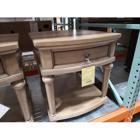 LEGACY CLASSIC- End Table (1 Drawer, Shelf). Camden Heights . 
Drawer Construction: French Dovetail Fronts and Backs, Drawer Guides: Ball Bearing, Metal Guides Mounted to Drawer Sides.
2 AVAILABLE