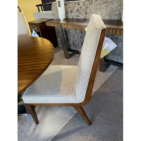 LEXINGTON FURNITURE
KITANO COLLECTION
MARINO UPHOLSTERED SIDE CHAIR
WOOD: HARDWOOD SOLIDS WITH ZEBRANO VENEERS
FINISH: NIKKA, RICH HAZELNUT BROWN
FABRIC: 4124-12 MEDFORD, 100% POLYESTER
SEAT DEPTH: 18.75"
OVERALL: 20.5 X 27 X 39.5
4 AVAILABLE