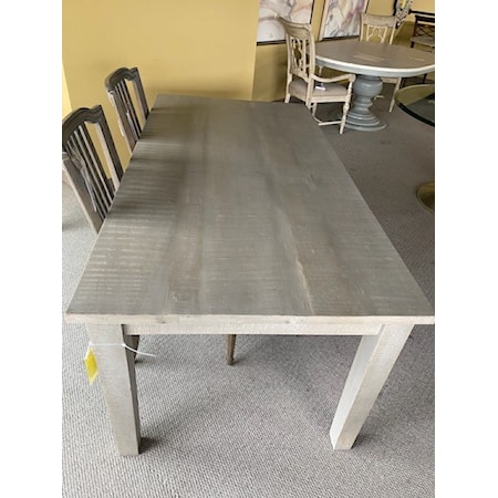 DOVETAIL FURNITURE
ZION DINING TABLE
71 X 36 X 30
MANGO WOOD IN LIGHT GREY WASH, SEALED FINISH