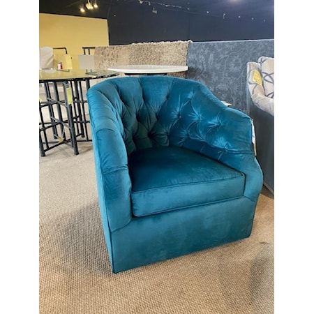 HF CUSTOM

ADDIE SWIVEL CHAIR

*Discontinued Frame*

400458-39 Grade F 
100% Polyester
Stain Resistant Performance Fabric

30 W 37.5 D 32 H
SW 19 SD 22.2 SH 18.5
Arm H 27