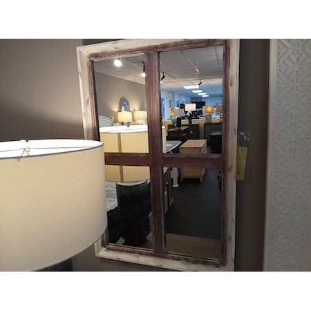 QUOIZEL LIGHTING - Decherd Mirror
36H x 24W x 1.5D . Polyurethane, Weathered wood look.  2 Available.  *DISCONTINUED*