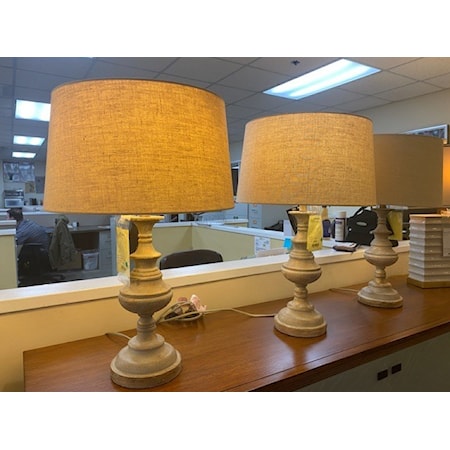 REGINA ANDREWS 
GOLD GESO IMP LAMP W/OAT SHADE
3 AVAILABLE