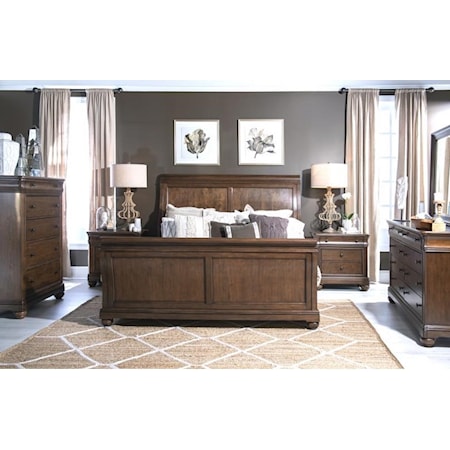 Legacy - Queen Bed, Dresser, Mirror, 1x Nightstand and Chest.