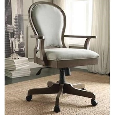 Riverside Furniture - Round Back Upholstered Desk Chair.