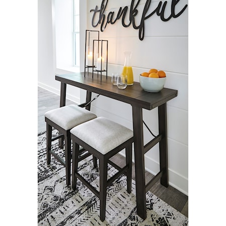 Ashley - Counter Table and Two Stools