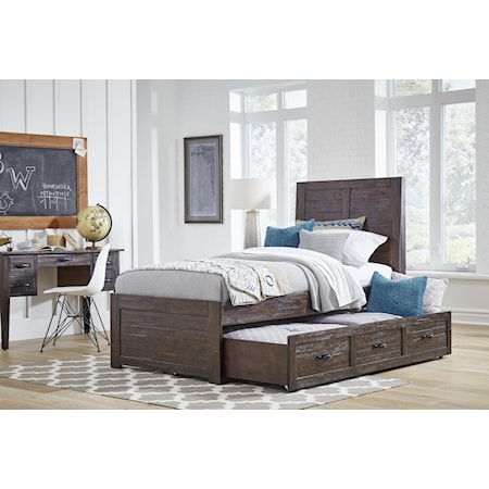 Jofran - Twin Panel Bed (Trundle Not Included)