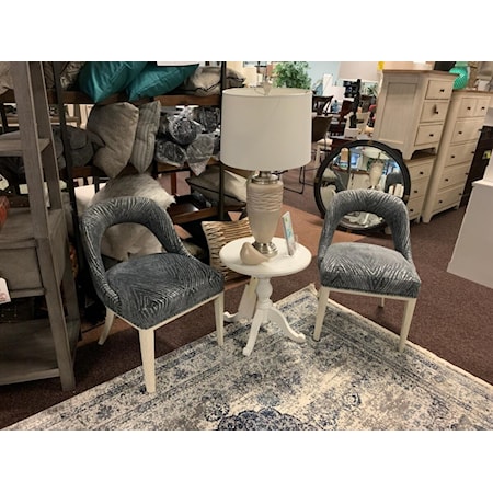 CONVERSATION SET Includes: 2 Accent Chairs & End Table