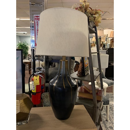 BLACK/GOLD LAMP