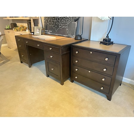 Executive Desk and Lateral File