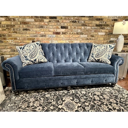 Smith Brother's sofa in velvet