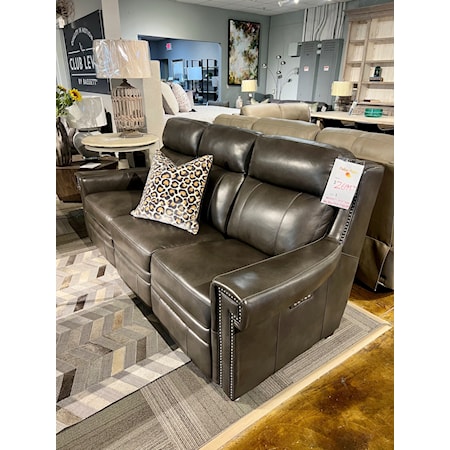 Hooker Leather Reclining Sofa