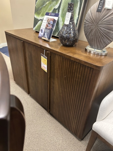 Canadel Modern buffet in Cognac finish.