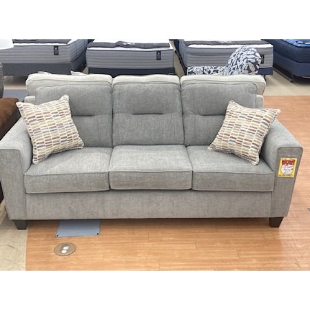 Everleigh Taupe Sofa
This Fusion Sofa display model was discontinued by manufacturer. Item is AS-IS, No Service and All Sales Final. Please come in to Godby Discount Furniture and Mattress to check it out today. We suggest calling store to check availability before lengthy travel to see. 