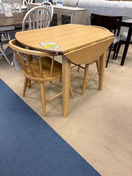 JOFRAN DROP-LEAF TABLE W/2-CHAIRS