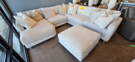 Hickory Craft 5 piece sectional and ottoman.