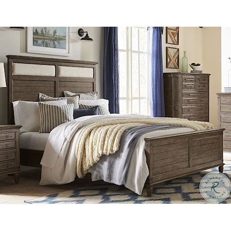 Farmhouse Chic Queen Bed (headboard, footboard & rails).  Solid wood.  Brindle finish.

King Size $699