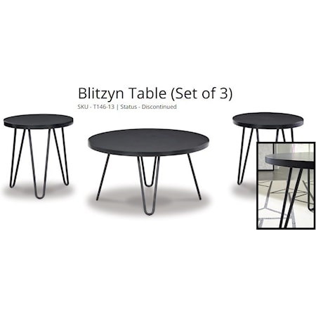 Blitzyn 3pc table set 
*On The Floor - Lindy's Outlet 828-569-2244