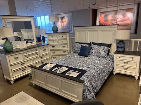 Queen Bed - Dresser - Mirror - Nightstand 

Chest available for $698 after discount