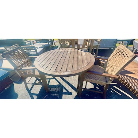 46" Round Dining Table & 2 Chairs