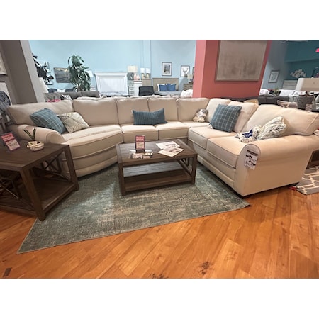 4 Piece Sectional. Discontinued fabric. 