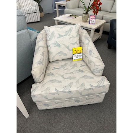 Klaussner Swivel Accent Chair 