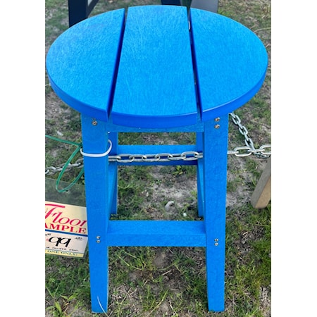 Blue Counter Height  Backless Stool