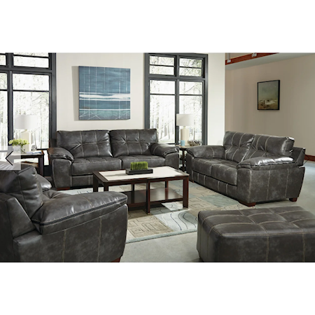 LEATHER SOFA ANS LOVESEAT