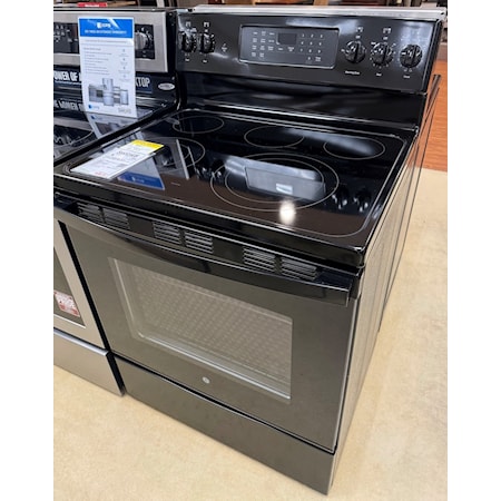 GE Black Electric Range