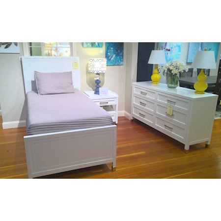 Bassett youth bedroom set. Includes twin bed, nightstand and dresser.