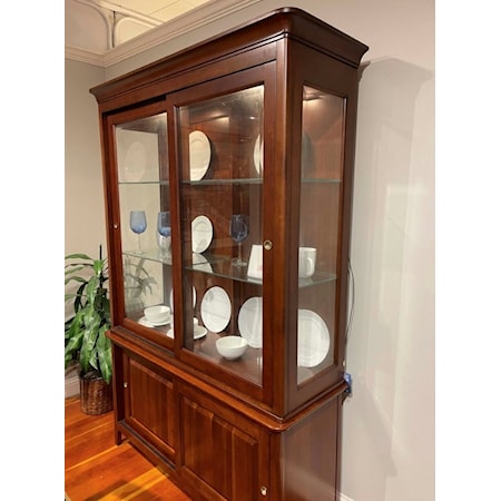 Kincaid solid cherry china cabinet