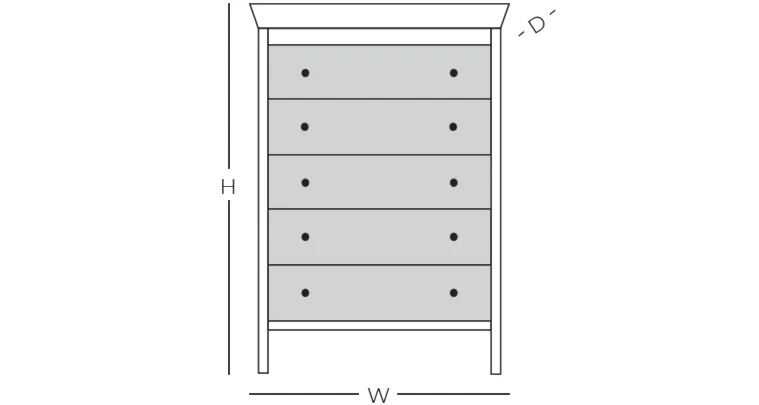 Line drawing of product