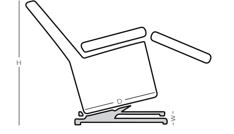 Line drawing of product