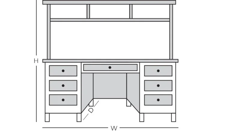 Line drawing of product