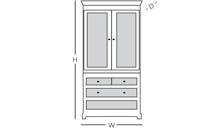 Liberty Furniture Modern Farmhouse 406-BR-ARM Contemporary 2-Door ...