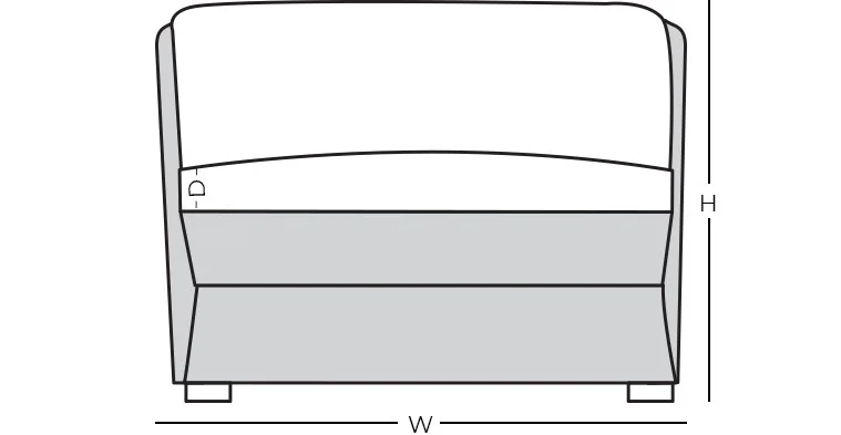 Line drawing of product