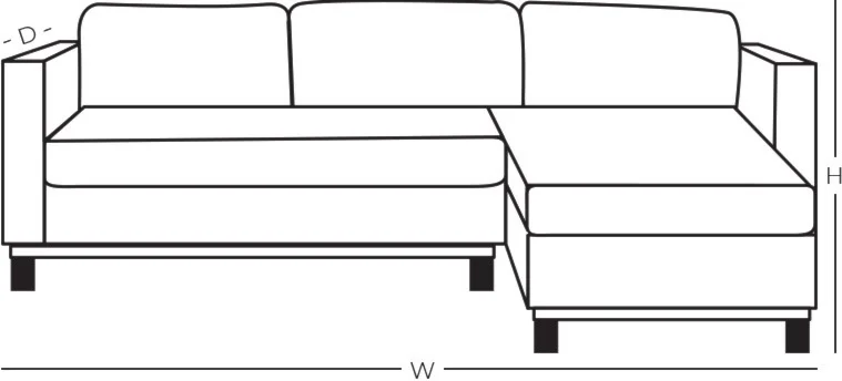 Line drawing of product