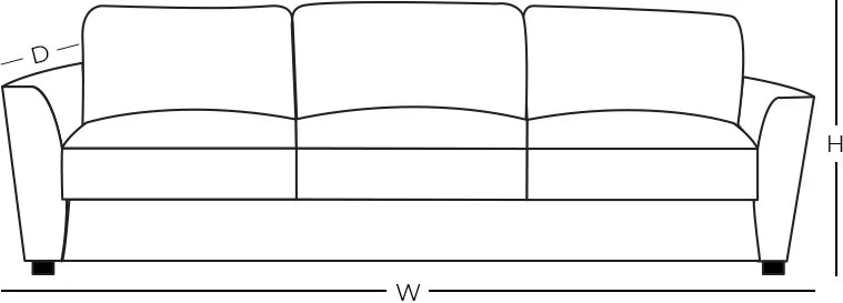 Line drawing of product