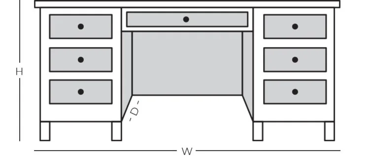 Line drawing of product