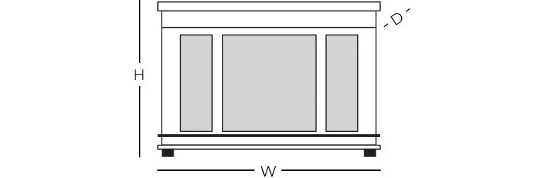 Line drawing of product