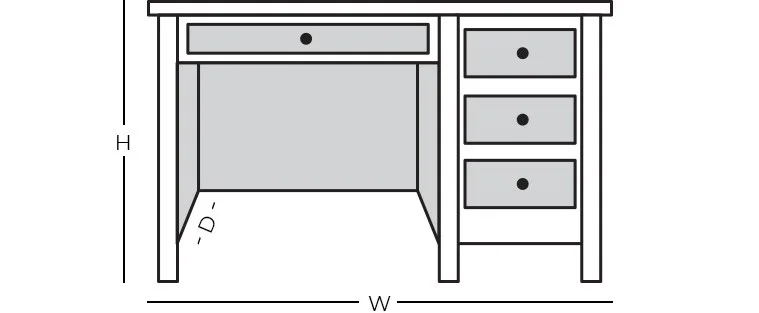 Line drawing of product