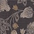 Dark Gray Floral 326014