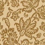 Tan Floral Indoor/Outdoor Fabric