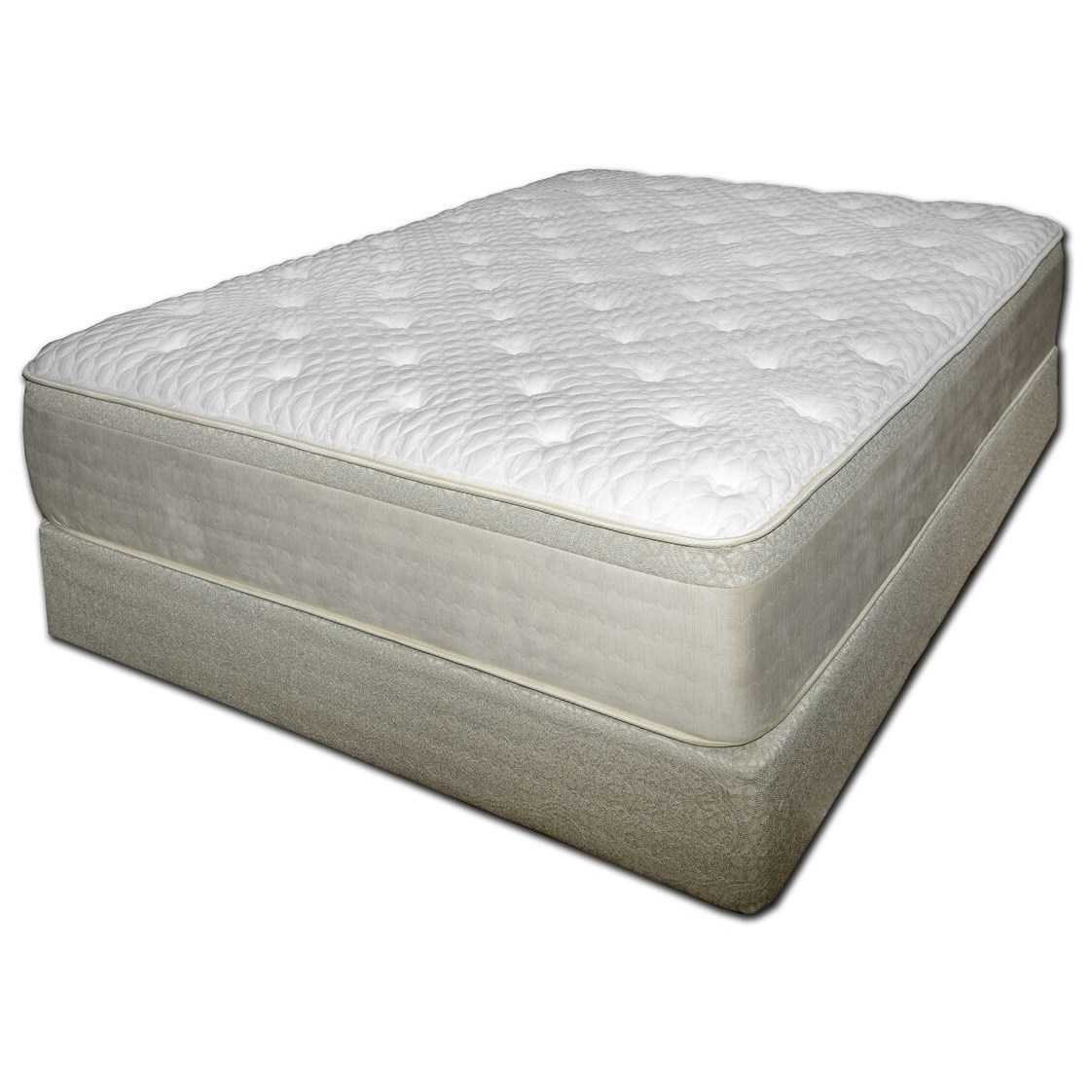 Spring Air Chattam And Wells Plush Queen Plush Coil On Coil Mattress And Chattam And Wells Tan Foundation Steger S Furniture Mattress And Box Spring Sets