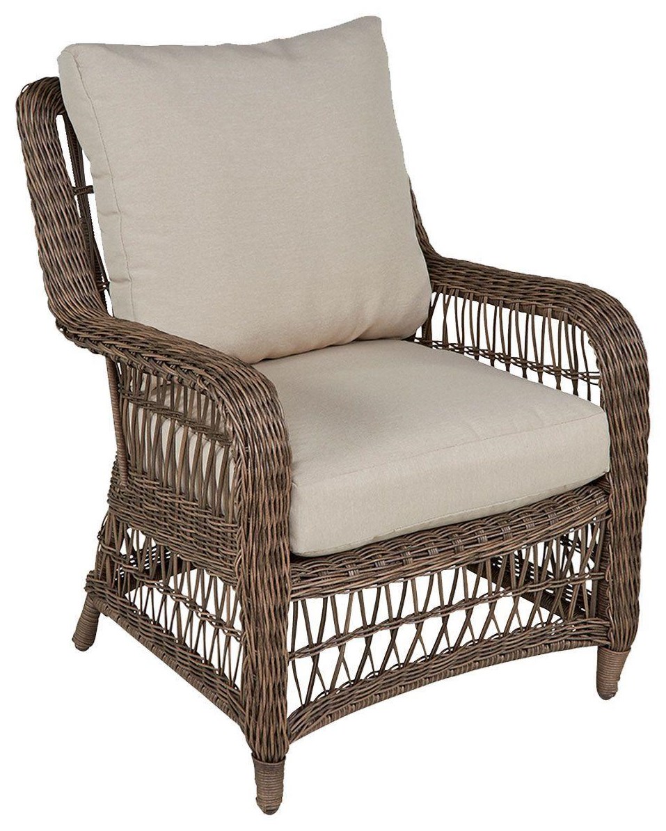 threshold open weave wicker chair