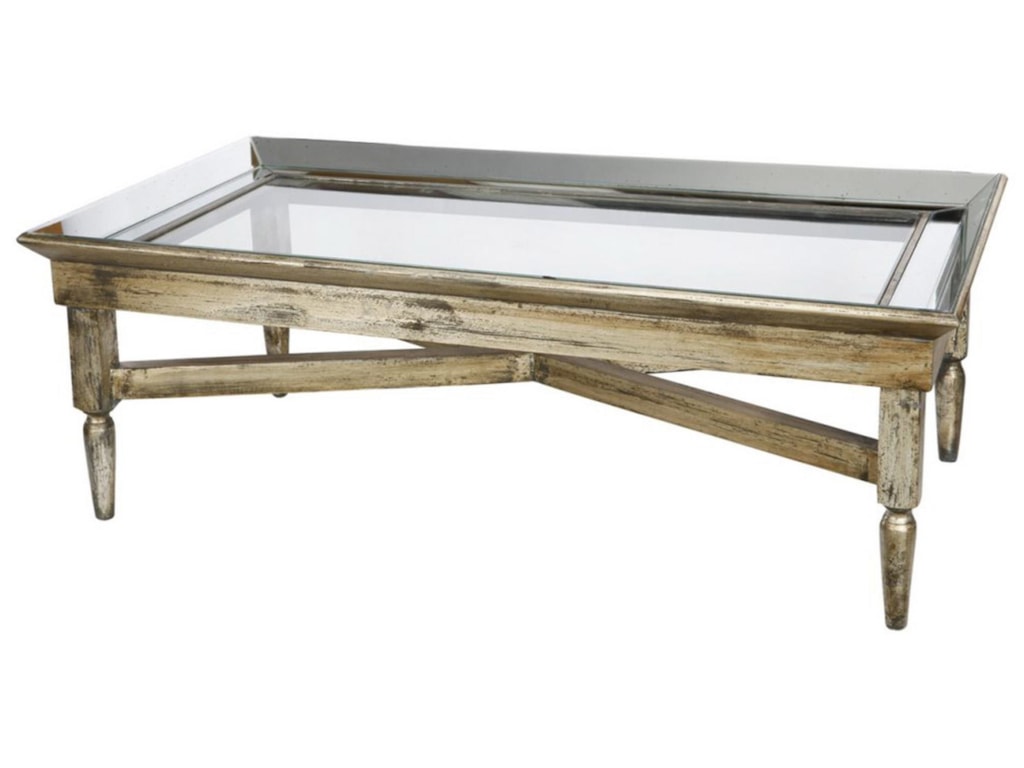 A B Home Occasional Accents Mo38590 Jordan Mirrored Coffee Table A B Home Occasional Accentsjordan Mirrored Coffee Table