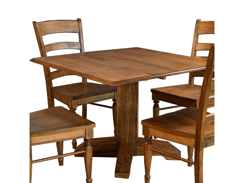 Aamerica Bennett 42 Square Drop Leaf Dining Table Rooms And Rest Aamerica Bennettsquare Drop Leaf Table