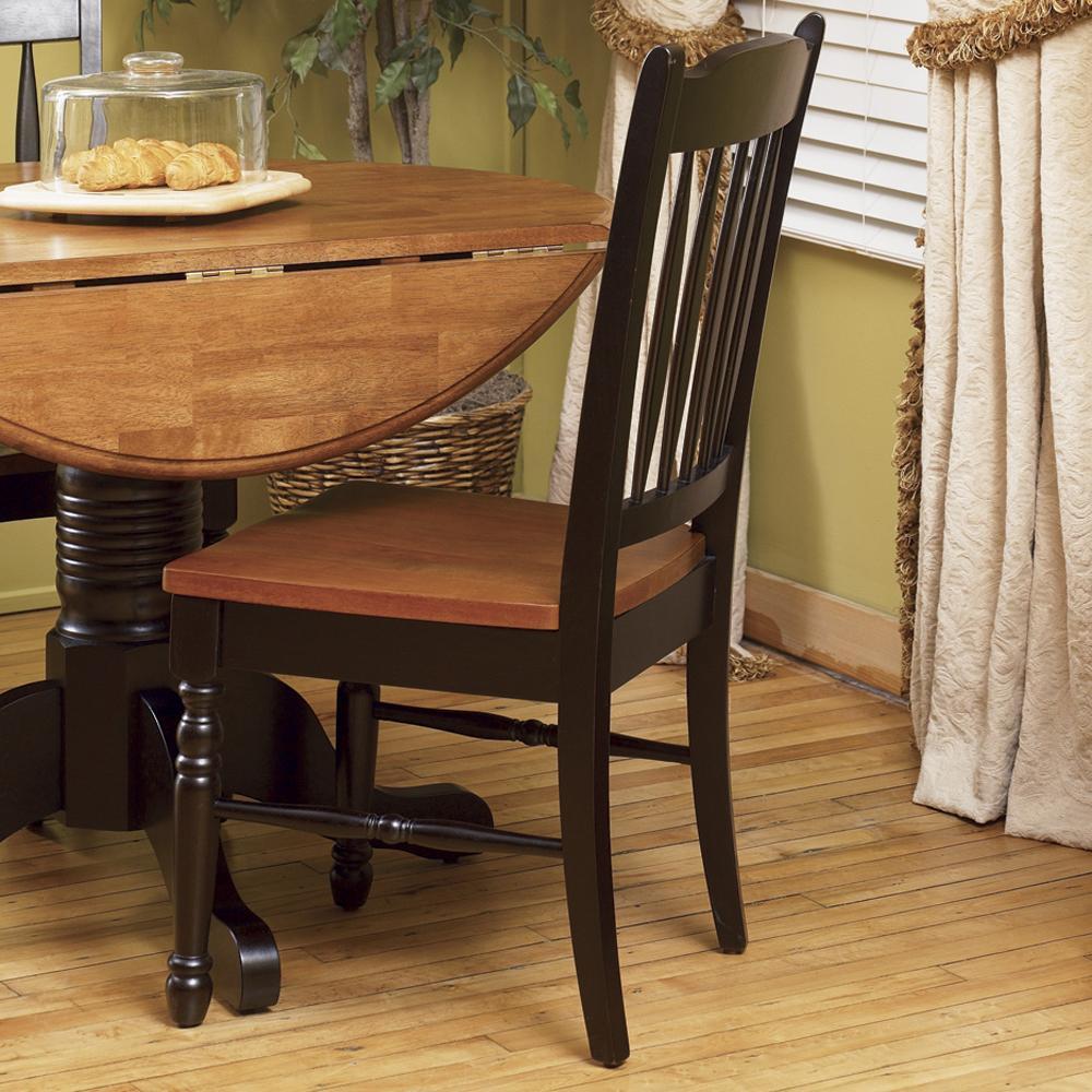 Aamerica British Isles Two Tone Slatback Dining Side Chair Rooms