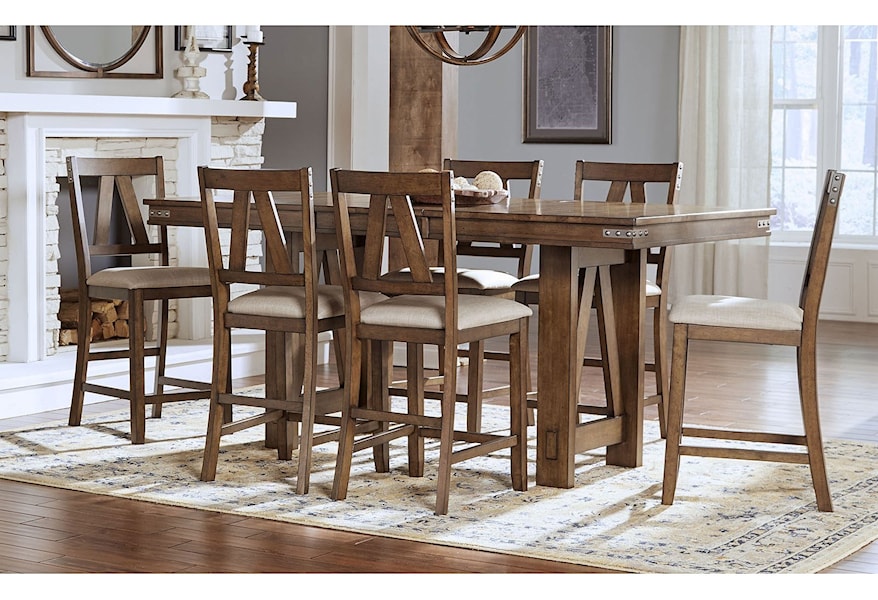 Aamerica Eastwood Dining Solid Wood Counter Height Table With