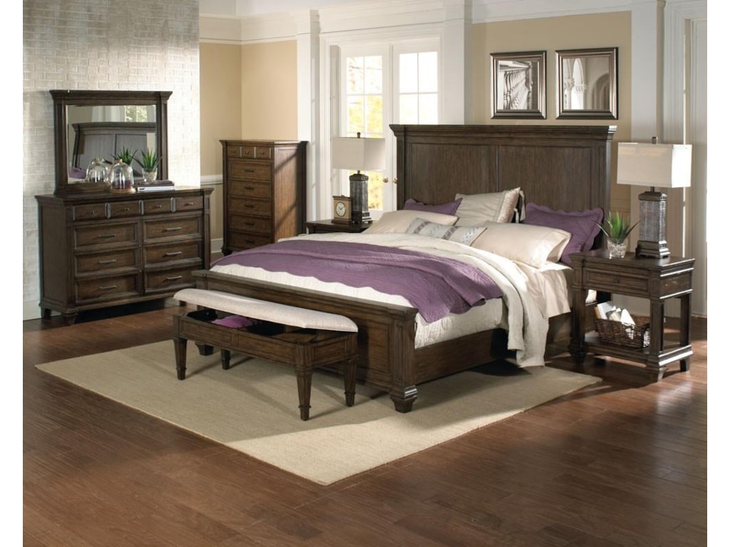 AAmerica GallatinKing Panel Bed